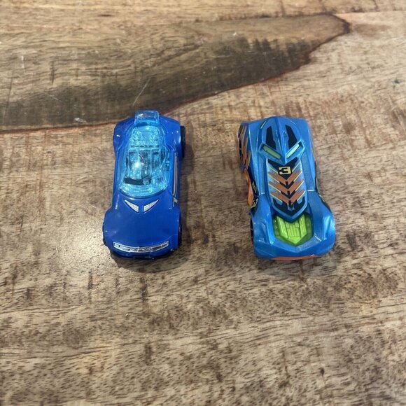 2014 Mattel Hot Wheels RD-03 Cast Model Race Car Blue Accelerators High Voltage - Picture 4 of 8
